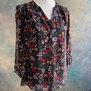 NYDJ "Pintuck Blouse" XS